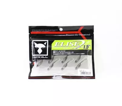 Мягкая приманка Jackall Elise 1,5 дюйма, 7 шт. в упаковке, дымчатый сердечник, жарка (2832)