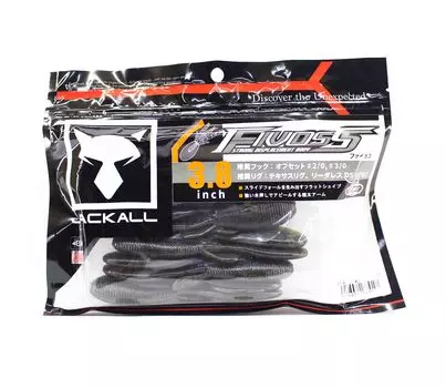 Мягкая приманка Jackall Fivoss 3,8 дюйма, 5 шт., зеленая тыква, синяя магия (7917)