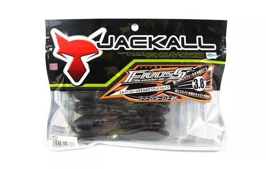 Мягкая приманка Jackall Fivoss 3,8 дюйма, 5 шт., Muddy Gill (7376)