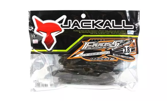 Мягкая приманка Jackall Fivoss 3,8 дюйма, 5 шт., зеленая тыква, перец (7291)