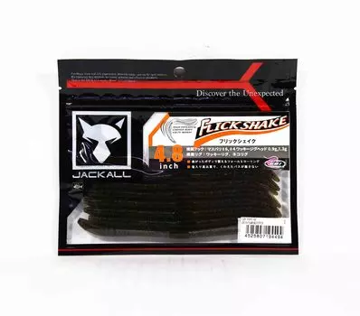 Мягкая приманка Jackall Flick Shake 4,8 дюйма, зеленая тыква, перец (4494)