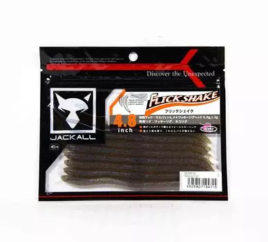 Мягкая приманка Jackall Flick Shake 4,8 дюйма Tenaga Blue Flake (4715)