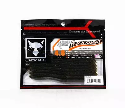 Мягкая приманка Jackall Flick Shake 4,8 дюйма, зеленый тыквенный бычок (4692)