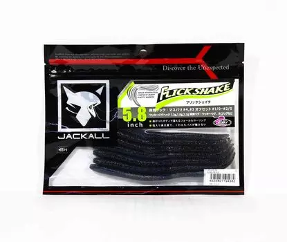 Мягкая приманка Jackall Flick Shake 5,8 дюйма Bluegill Pro Blue (4982)
