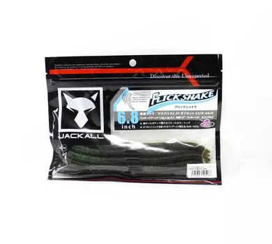 Мягкая приманка Jackall Flick Shake 6,8 дюйма зеленая тыква/диаграмма (5187)