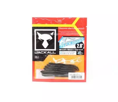 Мягкая приманка Jackall Flick Shake Worm 2,8 дюйма, зеленая тыква, перец (5350)