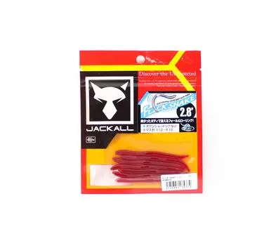 Мягкая приманка Jackall Flick Shake Worm 2,8 дюйма Akamushi (5374)