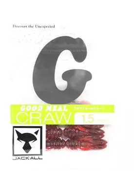Мягкая приманка Jackall Good Meal Craw 1,5 дюйма, красный краб (0886)