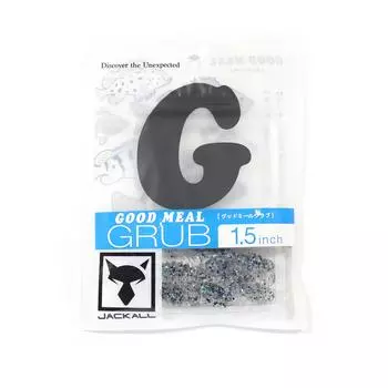 Мягкая приманка Jackall Good Meal Grub 1,5 дюйма Goodmeal Crystal (4778)
