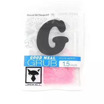 Мягкая приманка Jackall Good Meal Grub 1,5 дюйма Goodmeal Pink (4792)