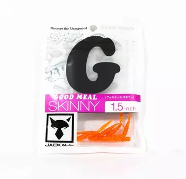 Мягкая приманка Jackall Good Meal Skinny 1,5 дюйма Goodmeal Orange Gold (8072)