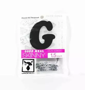 Мягкая приманка Jackall Good Meal Skinny 1,5 дюйма Goodmeal Cristal (8102)