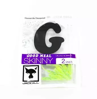 Мягкая приманка Jackall Good Meal Skinny 2 дюйма Goodmeal Hot Lime (8171)
