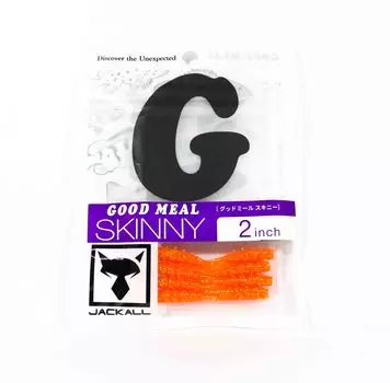 Мягкая приманка Jackall Good Meal Skinny 2 дюйма Goodmeal Gold Flake (8157)