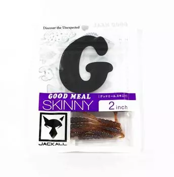 Мягкая приманка Jackall Good Meal Skinny 2 дюйма Goodmeal Isome Orange (8164)