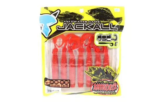 Мягкая приманка Jackall Grubee 4 дюйма Flash Red (4605)