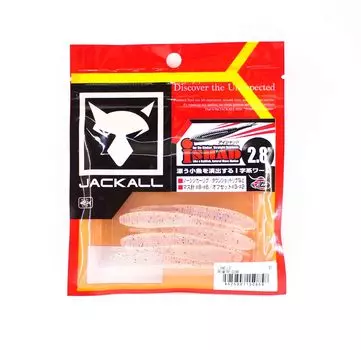 Мягкая приманка Jackall I Shad 2,8 дюйма с призмой Fry Clear (0858)