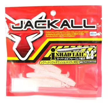 Мягкая приманка Jackall I Shad Tail 2,8 дюйма, сексуальный альбинос (8333)
