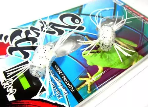 Мягкая приманка Jackall Ikegaeru Elastomer 26 мм Frog Pearl White (9047)