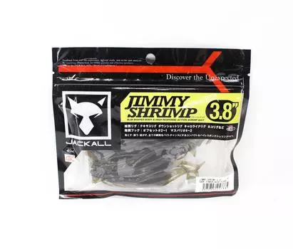 Мягкая приманка Jackall Jimmy Shrimp 3,8 дюйма Dark Tenaga Blue Flake (7885)
