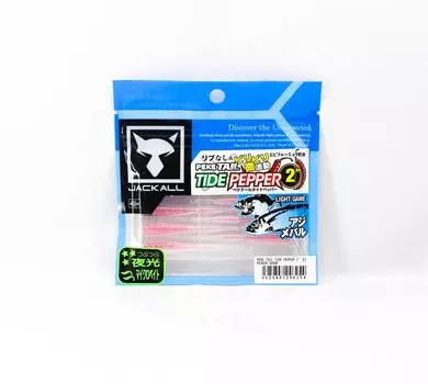 Мягкая приманка Jackall Peke Tail Tide Pepper 2,0 дюйма Peach Sour (6254)