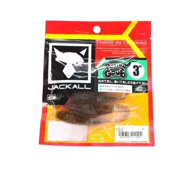 Мягкая приманка Jackall Rhythm Grub 3 дюйма с призмой Shad (2204)