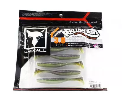 Мягкая приманка Jackall Rhythm Wave 3,8 дюйма Weed Gill (8642)