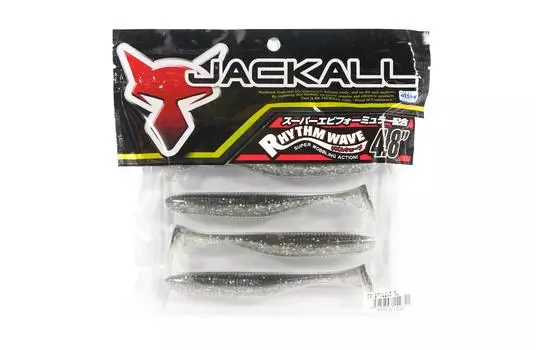 Мягкая приманка Jackall Rhythm Wave 4,8 дюйма, горограмма в виде зеркального шара (9821)