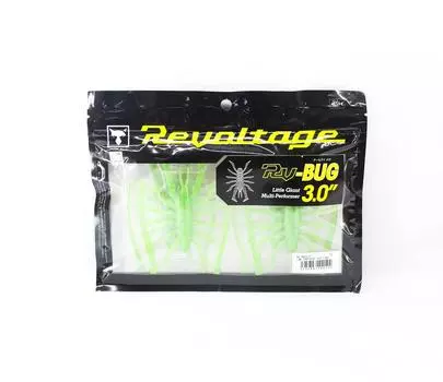 Мягкая приманка Jackall RV Bug 3 дюйма, лаймовая диаграмма, золотистая чешуйка (0102)