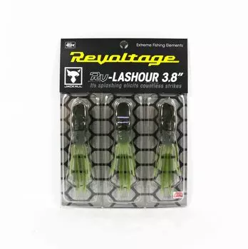 Мягкая приманка Jackall RV-Lashour 3,8 дюйма, зеленая насекомая (2637)