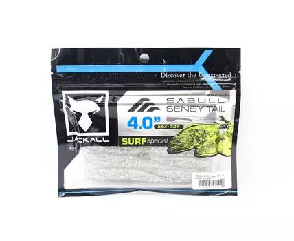 Мягкая приманка Jackall Sabul Sensy Tail 4 дюйма, прозрачное серебро (1042)