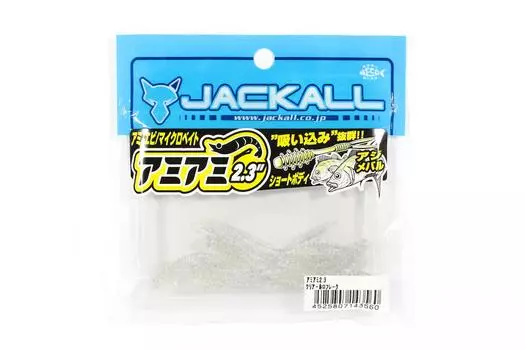 Мягкая приманка Jackall SW Light Game Amamiami 2,3 дюйма, прозрачная HL Flake (3560)