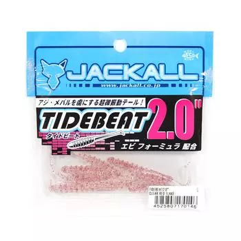 Мягкая приманка Jackall Tide Beat 2 дюйма, прозрачные красные чешуйки (0146)