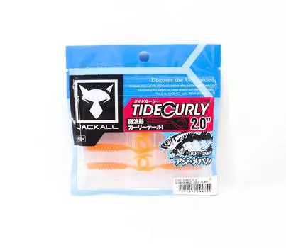 Мягкая приманка Jackall Tide Curly 2 дюйма Glow Orange Gold Flake (4755)