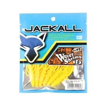 Мягкая приманка Jackall Waver для креветок и морской воды, 2,8 дюйма кукурузы Шаккири (5693)