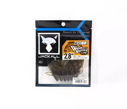 Мягкая приманка Jackall Waver для креветок, соленой воды, 2,8 дюйма, тыква, дыня (7603)