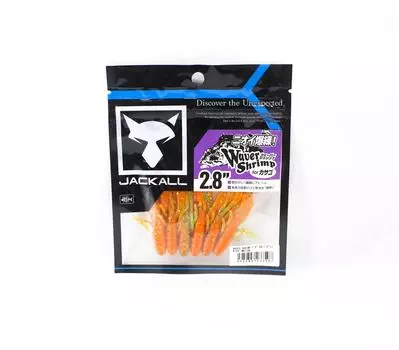 Мягкая приманка Jackall Waver с креветками и морской водой, 2,8 дюйма спелой дыни (7597)
