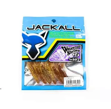 Мягкая приманка Jackall Waver Shrimp для морской воды 2,8 дюйма Glow Crush Shrim (8595)
