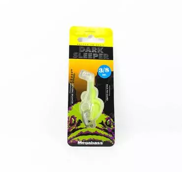 Мягкая приманка Megabass Dark Sleeper 2,4 дюйма, 3/8 унции, прозрачная таблица (2444)