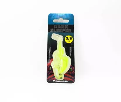 Мягкая приманка Megabass Dark Sleeper 3 дюйма, 3/8 унции, прозрачная таблица (1975)