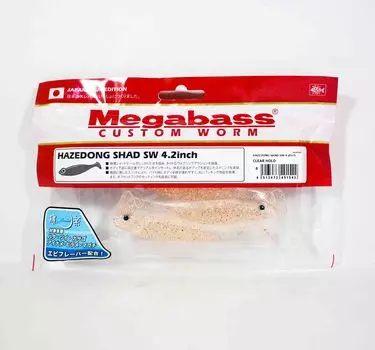 Мягкая приманка Megabass Hazedong Shad SW 4,2 дюйма, прозрачная голография (1542)