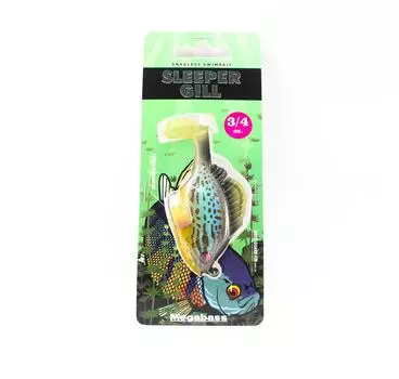 Мягкая приманка Megabass Sleeper Gill, 3,2 дюйма, 3/4 унции, тыквенные семечки (8806)