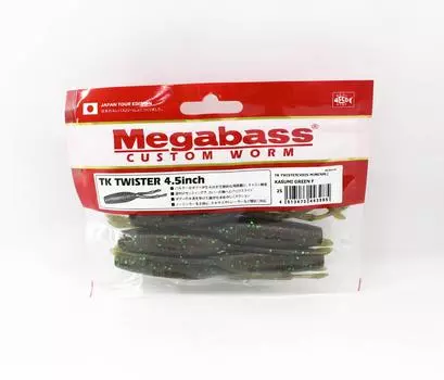 Мягкая приманка Megabass TK Twister Тонущая приманка Kasumi Green F (3985)