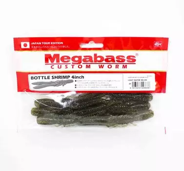 Мягкая приманка Megabass в бутылке с креветками, 4 дюйма, светлый арбуз (8638)