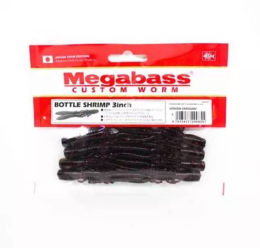 Мягкая приманка Megabass в бутылке с креветками, 3 дюйма Учида Заригани (0855)
