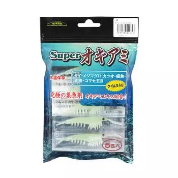 Мягкая приманка Nikko Okiami с ароматом креветок, 2,3 дюйма, размер L, 5 шт. в упаковке 34 шт. (0343)