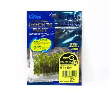 Мягкая приманка Owner RB-1 Ring Twin Tail 12 шт. 1,5 дюйма 19 (2248)