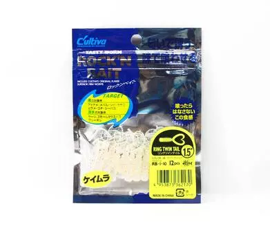 Мягкая приманка Owner RB-1 Ring Twin Tail 12 шт. 1,5 дюйма 10 (2170)