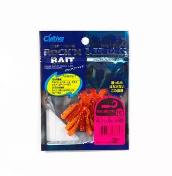 Мягкая приманка Owner RB-3 с кольцом, одиночная личинка, 12 штук, 1,5 дюйма 31 (3647)