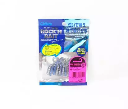 Мягкая приманка Owner RB-3 с кольцом, одиночная личинка, 12 штук, 1,5 дюйма 29 (2491)